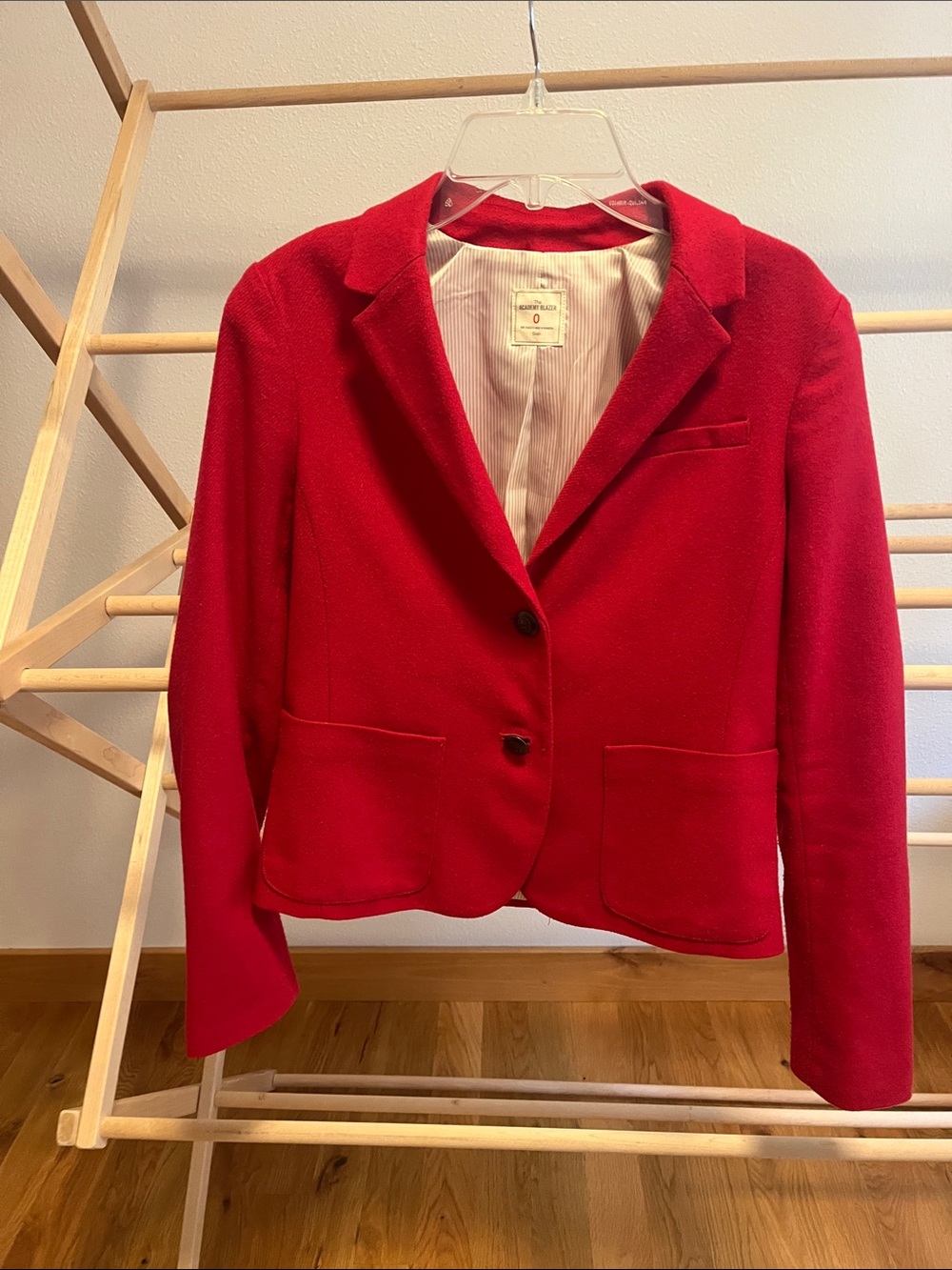 GAP Women's Bright Red Single-Breasted Academy Blazer